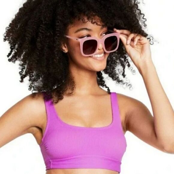 NWOT XS 0/2 Stoney Clover Ln purple highrise bikini top & bottom set - Picture 6 of 8